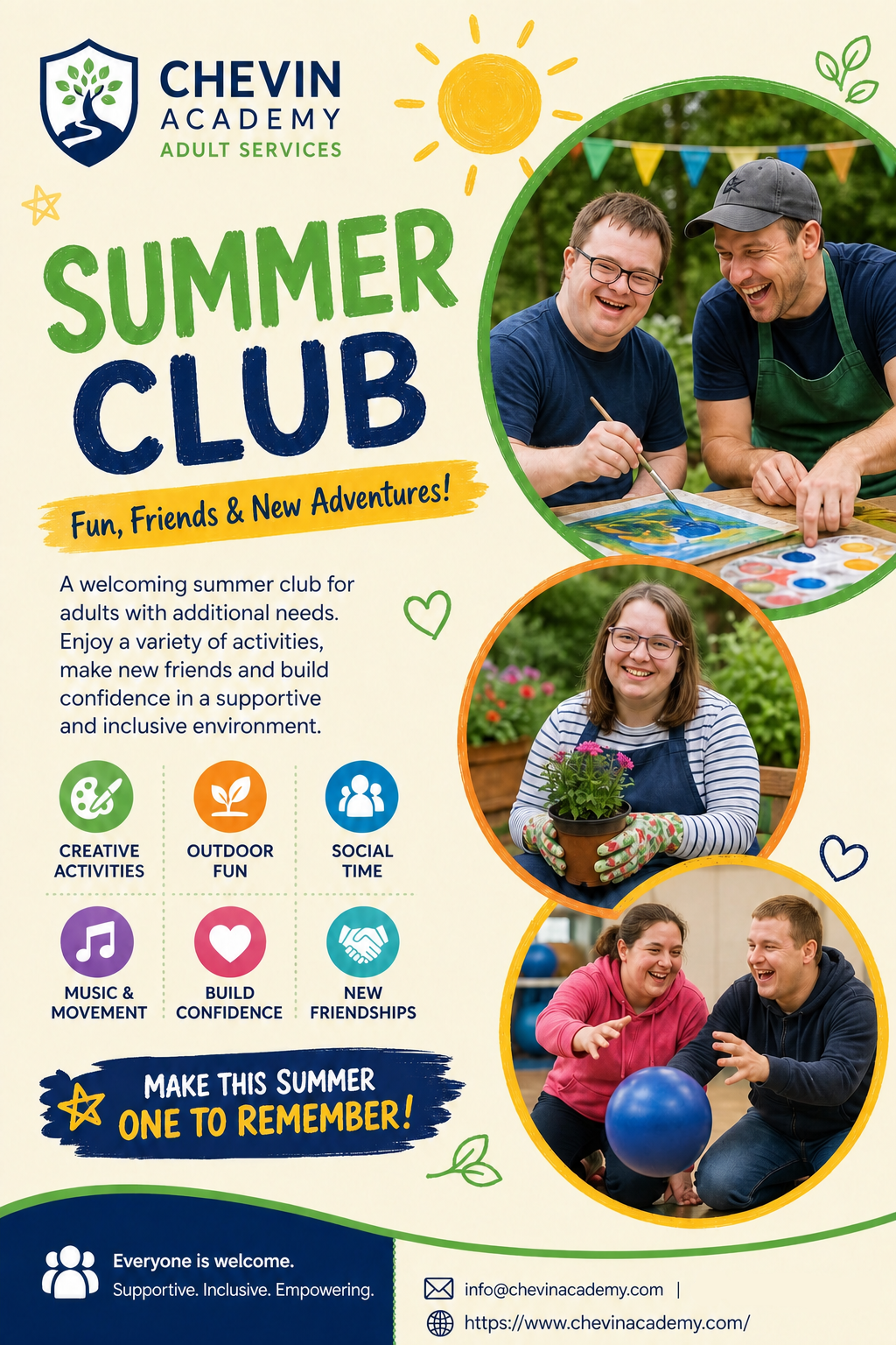 Chevin Academy Summer Club 2025 Poster